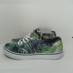Vans off the wall palm leaf tropical print sneakers Women size 9
